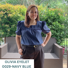 Load image into Gallery viewer, OLIVIA 0029 - EYELET SINEPHA NAVY BLUE