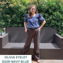 Load image into Gallery viewer, OLIVIA 0029 - EYELET SINEPHA NAVY BLUE