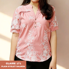 Load image into Gallery viewer, CLAIRE BLOUSE 0171  - EYELET SALMON