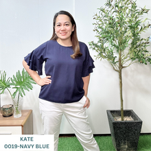 Load image into Gallery viewer, KATE BLOUSE 0019-PLAIN NAVY BLUE