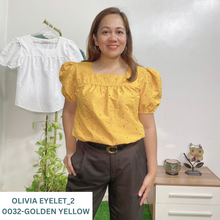 Load image into Gallery viewer, OLIVIA 0032 - EYELET_2  GOLDEN YELLOW