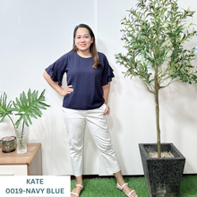 Load image into Gallery viewer, KATE BLOUSE 0019-PLAIN NAVY BLUE