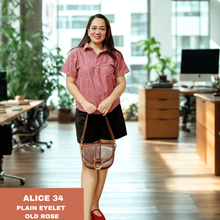 Load image into Gallery viewer, ALICE BLOUSE 0034 - EYELET OLD ROSE