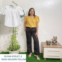 Load image into Gallery viewer, OLIVIA 0032 - EYELET_2  GOLDEN YELLOW