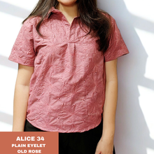 Load image into Gallery viewer, ALICE BLOUSE 0034 - EYELET OLD ROSE