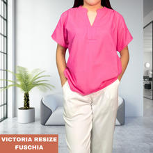 Load image into Gallery viewer, VICTORIA RESIZE BLOUSE 0035-PLAIN FUSCHIA