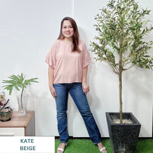 Load image into Gallery viewer, KATE BLOUSE 0001-PLAIN BEIGE