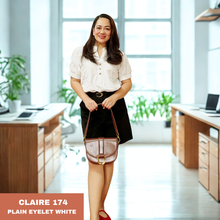 Load image into Gallery viewer, CLAIRE BLOUSE 0174  - EYELET WHITE