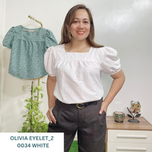 Load image into Gallery viewer, OLIVIA 0034- EYELET_2  WHITE