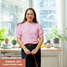 Load image into Gallery viewer, DAHLIA BLOUSE 0153 - EYELET PINK