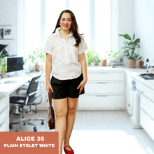 Load image into Gallery viewer, ALICE BLOUSE 0035 - EYELET WHITE