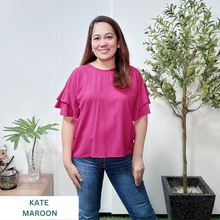 Load image into Gallery viewer, KATE BLOUSE 0003-PLAIN MAROON