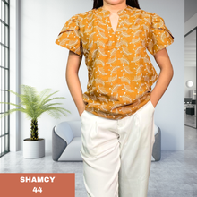 Load image into Gallery viewer, SHAMCY BLOUSE 0044- EYELET RUST