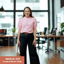 Load image into Gallery viewer, DAHLIA BLOUSE 0153 - EYELET PINK