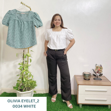 Load image into Gallery viewer, OLIVIA 0034- EYELET_2  WHITE