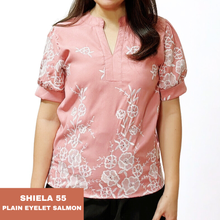 Load image into Gallery viewer, SHIELA BLOUSE 0055 - EYELET SALMON