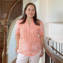 Load image into Gallery viewer, CLAIRE BLOUSE 0070  - SINEPHA  EYELET LIGHT PEACH