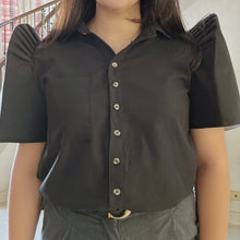 Load image into Gallery viewer, JUANA BLOUSE 0021 - PLAIN BLACK