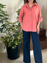 Load image into Gallery viewer, ANGELINE BLOUSE 0005 - PLAIN OLD ROSE(LOOSE FIT)