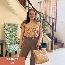 Load image into Gallery viewer, SHAMCY BLOUSE 0039- EMBROID BROWN
