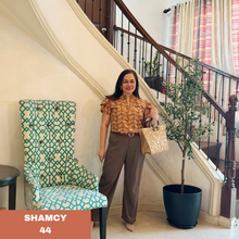 Load image into Gallery viewer, SHAMCY BLOUSE 0044- EYELET RUST