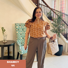 Load image into Gallery viewer, SHAMCY BLOUSE 0044- EYELET RUST