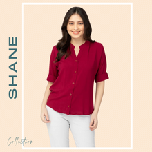 Load image into Gallery viewer, SHANE BLOUSE 0032 - PLAIN MAROON RED