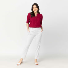Load image into Gallery viewer, SHANE BLOUSE 0032 - PLAIN MAROON RED