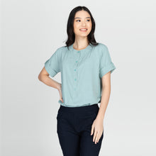 Load image into Gallery viewer, ALELIE BLOUSE 0001 - PLAIN LIGHT TEAL