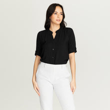 Load image into Gallery viewer, SHANE BLOUSE 0034 - PLAIN BLACK