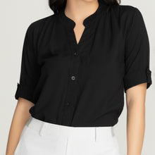 Load image into Gallery viewer, SHANE BLOUSE 0034 - PLAIN BLACK