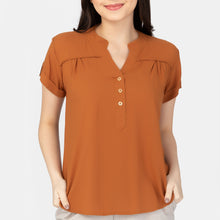 Load image into Gallery viewer, CARLA BLOUSE 0022 - PLAIN RUST