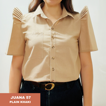 Load image into Gallery viewer, JUANA BLOUSE 0057 - PLAIN KHAKI