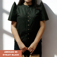 Load image into Gallery viewer, AMIHAN BLOUSE 0055 - EYELET BLACK