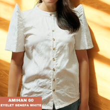 Load image into Gallery viewer, AMIHAN BLOUSE 0060 - EYELET SENEFA WHITE