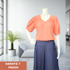 DAKOTA BLOUSE 0007 - PLAIN PEACH