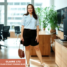 Load image into Gallery viewer, CLAIRE BLOUSE 0172  - EYELET POWDER BLUE