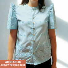 Load image into Gallery viewer, AMIHAN BLOUSE 0056 - EYELET POWDER BLUE
