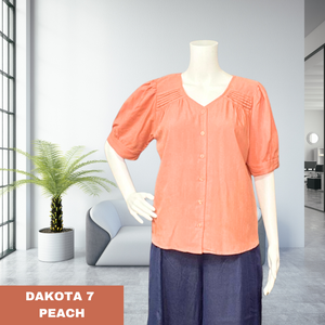 DAKOTA BLOUSE 0007 - PLAIN PEACH