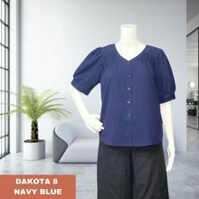 Load image into Gallery viewer, DAKOTA BLOUSE 0008 - PLAIN DARK BLUE