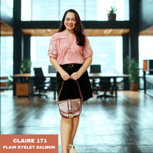 Load image into Gallery viewer, CLAIRE BLOUSE 0171  - EYELET SALMON