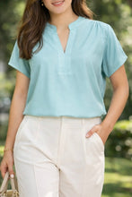 Load image into Gallery viewer, VICTORIA RESIZE BLOUSE 0026 - PLAIN TEAL GREEN