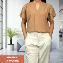 Load image into Gallery viewer, SHAMCY BLOUSE 0077 - PLAIN MOCHA