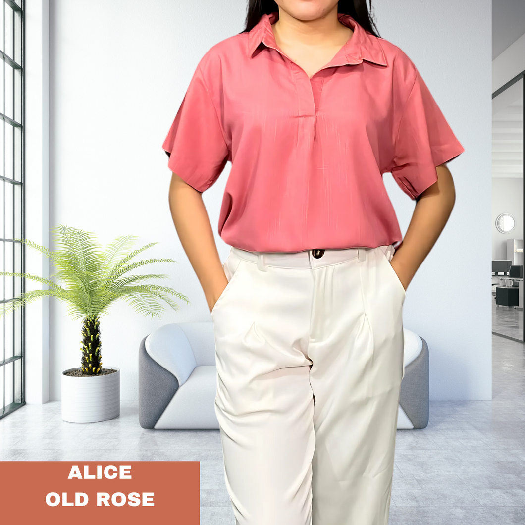 ALICE BLOUSE 0005 - PLAIN OLD ROSE