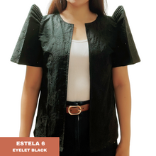 Load image into Gallery viewer, ESTELA FILIPINIANA BOLERO 0006 - EYELET BLACK
