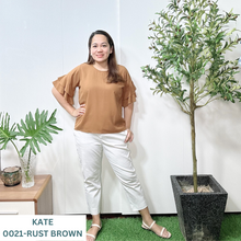 Load image into Gallery viewer, KATE BLOUSE 0021 - PLAIN RUST BROWN