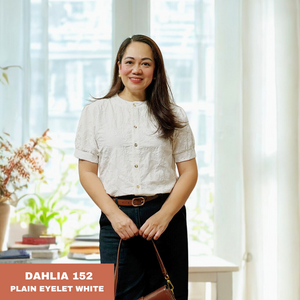 DAHLIA BLOUSE 0152 - EYELET WHITE