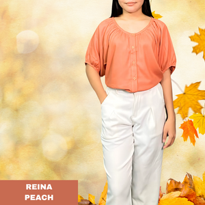 REINA BLOUSE 0004 - PLAIN PEACH