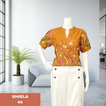 Load image into Gallery viewer, SHIELA BLOUSE 0044 - EMBROIDERED RUST