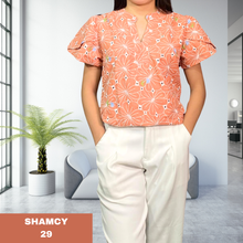 Load image into Gallery viewer, SHAMCY BLOUSE 0029-EYELET OLD ROSE